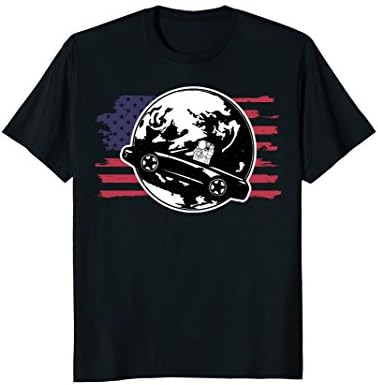 Distressed American Space Race Astronaut Shirt