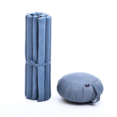 Leewadee Zafu and Zabuton Kapok Meditation Set, 30x28x10 inches , CL13
