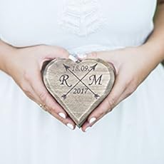 Amazon Com Rustic Wedding Ring Box Ring Pillow Moss Ring Holder