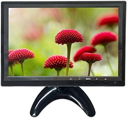 Ehotchpotch 10.1 inch LCD Color Monitor Screen with BNC/ AV/ PC and HDMI USB Inputs Widescreen Monitor