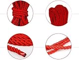 WUWYOUWL 2PCS 10M 7MM Nylon Rope - Natural Twisted, Durable Purple Cord for view 2