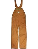 Liberty Men's Big and Tall Duck Bib Overalls, Pecan, 52x30
