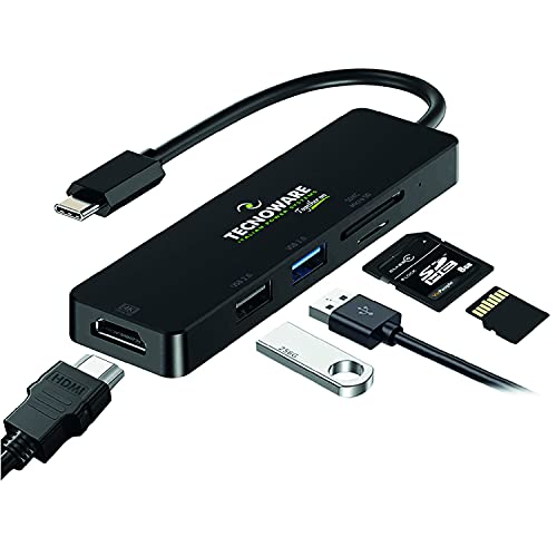Tecnoware Power Systems - USB Type-C 5 in 1 Adapter 4K HDMI... en promo sur Amazon