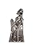 Clever Creations Metal Wine Bottle Holder, Vintage Figurine Wine Rack Décor for Tables, Shelves and Countertops, Couple Holding Hands