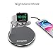 Mangotek Apple Watch Charging Stand, with Magnetic Charger Module and USB Port for iWatch Series 6/5/4/3/2/1 (38mm/40mm/42mm/44mm) and iPhone, Nightstand Mode Apple MFi Certified