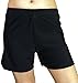 Gabrielle-Aug Women's Solid Black Loose Beach Bottom Swim Board Shorts (FBA)(14 Black)