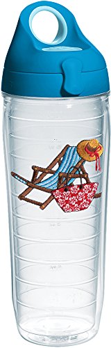 Tervis 1232006 Beach Chair Teal Tumbler with Emblem and Turq
