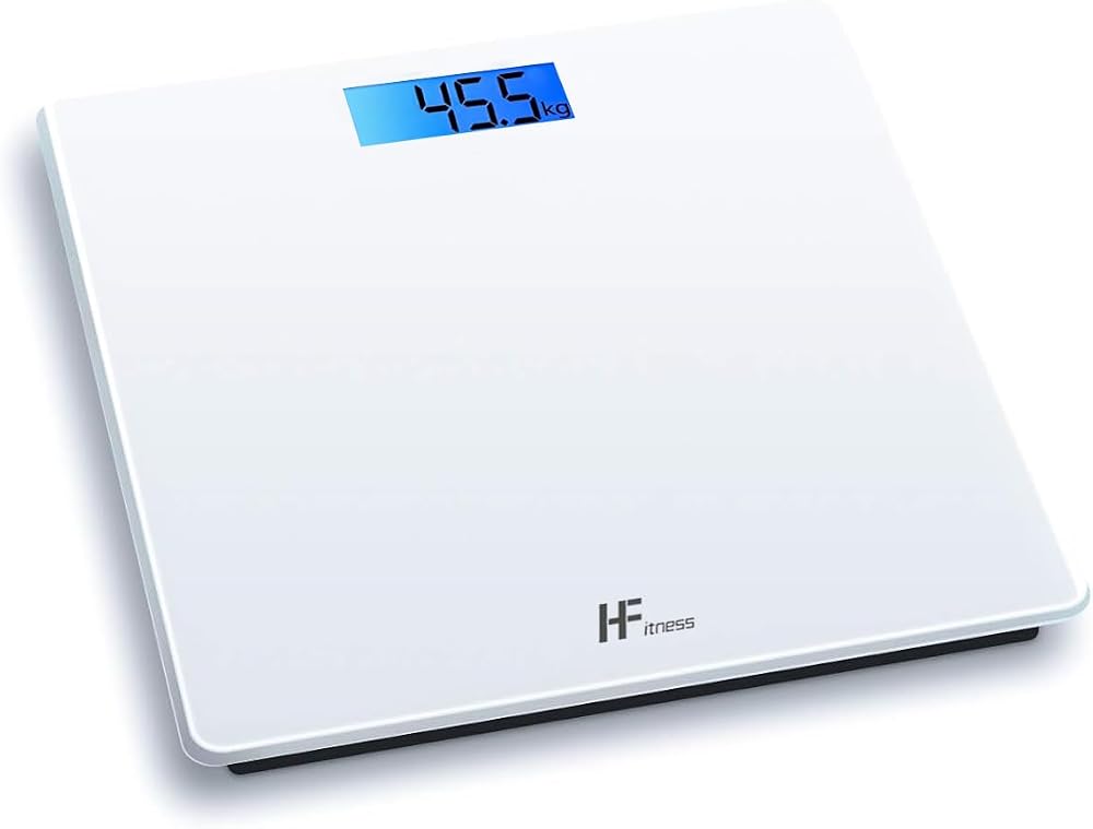 HomeFashion HFitness 28x28cm 180KG Digital Bathroom Scale White