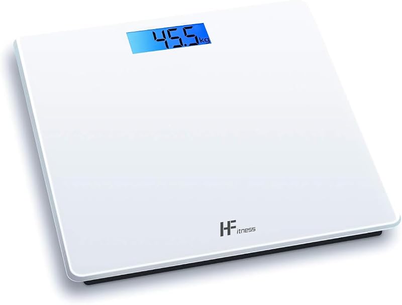 HomeFashion HFitness 28x28cm 180KG Digital Bathroom Scale White