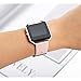 For Fitbit Blaze Bands, bayite Accessory Leather Wristband for Fitbit Blaze Smart Watch, Small, Light Pink with Frame