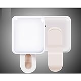 Cyxus Mini Selfie Beauty Fill Light [2 Adjustable Brightness] Portable Spot Spotlight Clip Phone Flash LEDS Night Enhancing Flashlight for Any Cell Tablet Apple iPhone 6s/5/6 Plus (White)