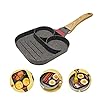 Egg-Frying-Pan-Breakfast-Pancake-Pan-Egg-Pan-with-2-Hole-Non-Stick-Fried-Egg-Burger-Pan-Universally-Applicable-to-All-Cookware QLZWNL Egg Frying Pan, Breakfast Pancake Pan Egg Pan with 2 Hole, Non-Stick Fried Egg Burger Pan, Universally Applicable…