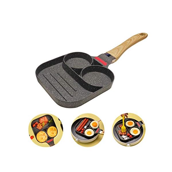 Egg-Frying-Pan-Breakfast-Pancake-Pan-Egg-Pan-with-2-Hole-Non-Stick-Fried-Egg-Burger-Pan-Universally-Applicable-to-All-Cookware QLZWNL Egg Frying Pan, Breakfast Pancake Pan Egg Pan with 2 Hole, Non-Stick Fried Egg Burger Pan, Universally Applicable…