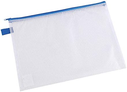 Deli A4 paper mesh zipper bag with zipper student materials office file storage folder business office folder office study supplies 1Set/20Pcs