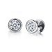 Fashion Earrings Titanium Steel AAA Rhinestone Stud Earrings for Women/Men