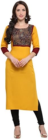 Shopping Queen Yellow Color Rayon Party Self Design Kurta