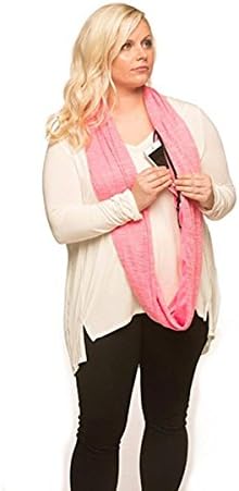 SHOLDIT Infinity Scarf with Pocket, Folds into Clutch Purse, Wear 7 Ways