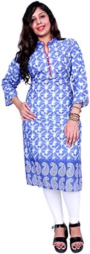 Thari Choice Women Purple Cotton Printed Kurti For Girls