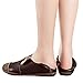 Mordenmiss Women's New Flat Round Toe Shoes (40, Coffee)