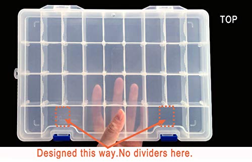 4 Qualsen+Transparent+Organizer+Container+Adjustable
