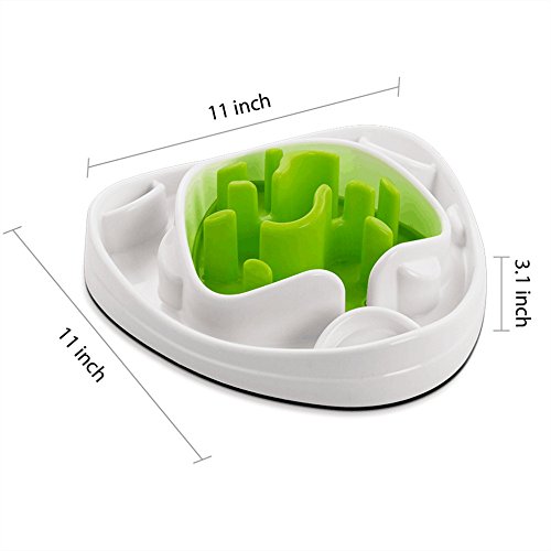 Interactive Food Maze Fun Slow Feeder Dog Bowl with 2 Interchangeable Mazes Pricepulse