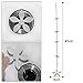 PH Drain Hair Catcher, (10 Pack) Disposable Flower Shower Hair Cleaning Chain, Drain Clog Remover, Tool for Drain Cleaning - Never Clean a Clogged Drain Again (White)
