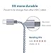 Daiendi USB MFI Type C Cable 5Pack 2x3FT 2x6FT 10FT,Nylon Braided Type C Cable Charger USB Cable Cable Compatible Samsung Galaxy S9 S8 S10 Plus Note 9/8 LG V30 G6 G5 Pixel 3 XL Nexus 5X/6P(Gray&white)