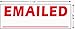 AS-IMP1032 EMAILED w/Signature Line Rubber Stamp with Red Ink