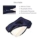 SOMIDE Nap Sleeping Face Pillow, Memory Foam Slow Rebound Face Down Desk Pillow Sleeper Back Support, Hollow Design, Removable Washable Velvet Cover Blue
