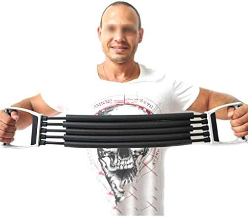 Chest Expander Adjustable Spring Double-Deck 5 Tube Rubber Exerciser Arm Pulling Resistant Band Expander Muscle Training Equipments