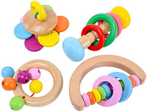 baby wooden rattle toys