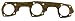 NEW AIR BOX GASKET FITS JOHNSON/EVINRUDE 3 CYL 50 60 70 333008 0321793 0333008 primary