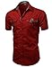Youstar Men's Casual Short Sleeve Buttondown Shirts