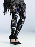 Zombie Tatter Tights Costume Hosiery Adult
