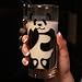 1 of Stylish Transparent Panda Glass Cup for Milk Cute Home Decoration (CLEAR)