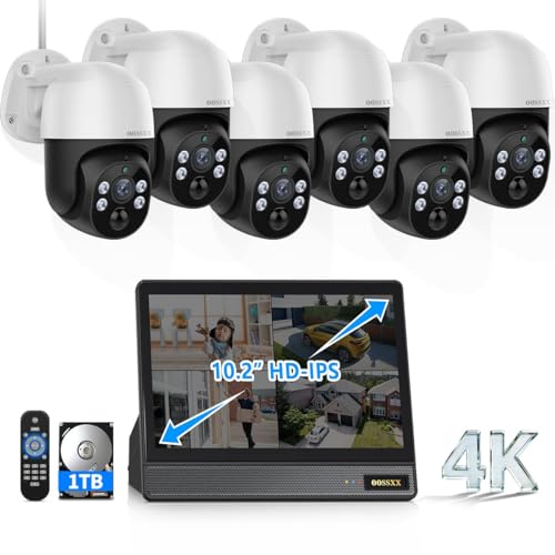OOSSXX 4K PTZ Security Camera System