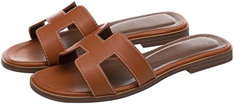MERUMOTE Women's Casual Comfortable Summer H Shape Slippers Fashion Flats Sandals