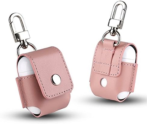 AirPods Accessories,Airpods Case,Joy Lives Premium Case Shock Proof Protective Cover for Apple Airpods Charging case (Genuine Leather-Pink)