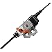 Maxtop AEH3000-M9 Walkie Talkie Two Way Radio Black Headset Earpiece Mic for Motorola D93441 DP4400EX DGP8550EX