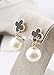 Korean models big classic temperament small fragrant pearl clover pearl pendant earrings Van Cleef earrings