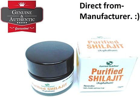 Purified Shilajit 15 GMS Resin, Direct from Manufacturer, with Genuine Guarantee