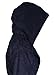 Arus Women's Soft Twist Hooded Full Length Turkish Cotton Long Bathrobe, Navy Blue, Large