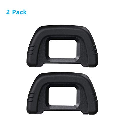 HomyWord (2 PACK) Eyepiece/Eye cup/Viewfinder For Nikon D90,D80, D70, D70s,D60,D50,D40, D40s,D100,D200, D300, D600,D610,D750,D3000 & D7000 Replace Nikon DK-21