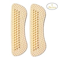 FlyKits 6Pack Silicone Heel Cushion Pads Heel Grips Liner Self-Adhesive Reusable Shoes Inserts Men