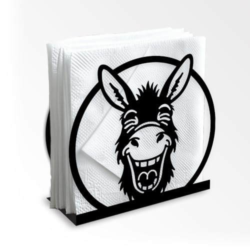 Doodlream Laughing Donkey Metal Napkin Holder for Table… at Amazon