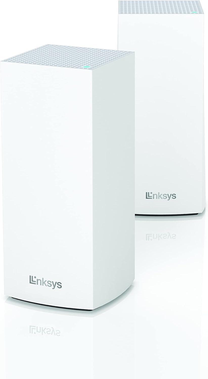 Linksys MX8400 Mesh WiFi 6 Tri-Band System 80+ Devices 5400 Sq Ft 2 Pack