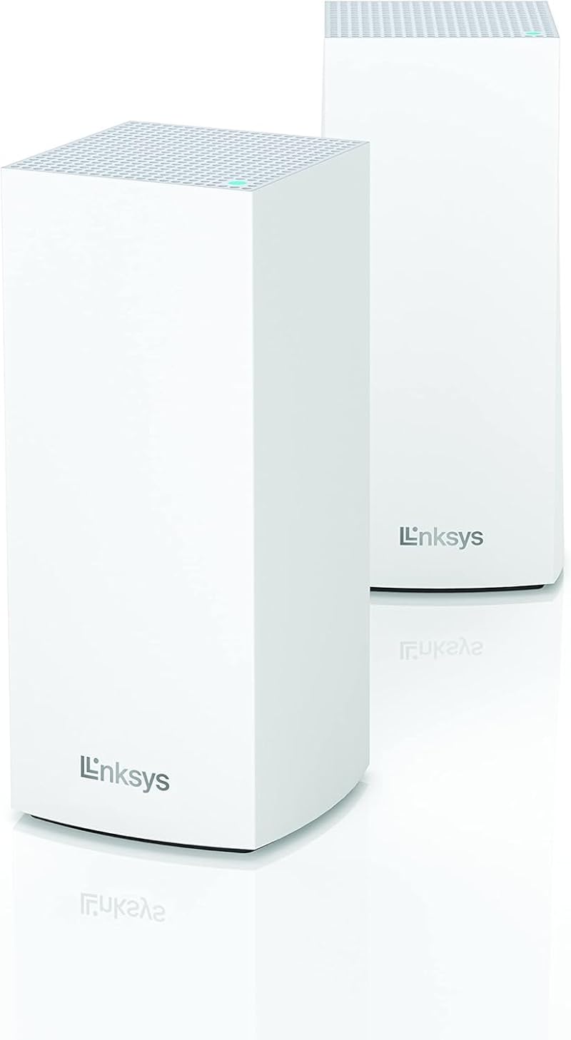 Linksys MX8400 Mesh WiFi 6 Tri-Band System 80+ Devices 5400 Sq Ft 2 Pack