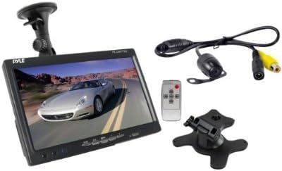 Automobile, Vehicle Pyle PLCM7700 7-Inch Window Suction Mount LCD Video Monitor with Universal Mount Rearview, Backup Color Camera and Distance Scale Lines New