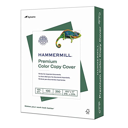 Hammermill Cardstock, Premium Color Copy, 100 lb, 8.5x11 - 1 Pack (250 Sheets)…