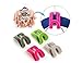 Drhob 6PCS New Mini Home Creative Flocking Clothes Hanger Hook Closet Organizer Random Color